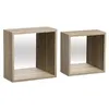 Image de FIVE Simply Smart - Lot de 2 Étagères Murales Fixy 27cm Naturel
