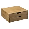 Image de Porte capsules "2 tiroirs" 34cm naturel