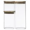 Image de FIVE Simply Smart - Lot de 3 Bocaux "Empilables" 24cm Transparent