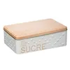 Image de Boîte à sucre en morceaux "scandi" 20cm blanc