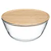 Image de FIVE Simply Smart - Saladier & Couvercle "Bambou" 2,5L Transparent