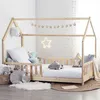 Image de Lit cabane 90x190 cm en bois sans matelas Atmosphera