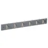 Image de FIVE Simply Smart -  Patère Murale 6 Crochets "Bois & Métal" 58cm Gris