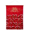 Image de Fééric Lights and Christmas - Décoration de Noël Calendrier "Vintage" 65cm Rouge