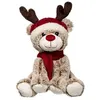 Image de Fééric Lights and Christmas - Peluche Enfant Renne Bonnet Étoile 35cm Naturel