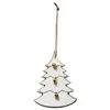 Image de Fééric Lights and Christmas - Sujet de Noël Sapin "Cocon" 20cm Blanc & Naturel