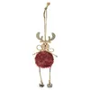 Image de Sujet de Noël Renne Fourrure 18cm Rouge