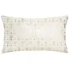 Image de Atmosphera Créateur d'intérieur - Coussin Déhoussable Velours "Tropicor" 30x50cm Ivoire
