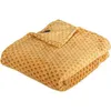 Image de Plaid Flanelle Imprimé Otto - 125 x 150 cm - Ocre