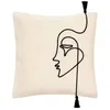 Image de Atmosphera Créateur d'intérieur - Housse de Coussin Déco "Corde" 40x40cm Ivoire