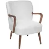 Image de Fauteuil bouclette blanc Chiara Atmosphera