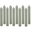 Image de Comptoir de la Bougie - Lot de 10 Bougies Bâton "Hugo" 16cm Vert Eucalyptus