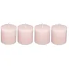 Image de Comptoir de la Bougie - Lot de 4 Bougies Votives "Rustic" 4,5cm Rose Clair