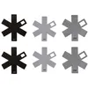 Image de FIVE Simply Smart - Lot de 6 Protections de Poêle "Feutrine" 38cm Gris & Noir