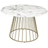 Image de Table ronde 120 cm Rayo effet marbre Atmosphera