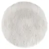 Image de Tapis rond 90 cm fausse fourrure blanche Atmosphera