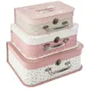 Image de Atmosphera for Kids - Lot de 3 Valisette de Rangement "Douceur" 29cm Rose