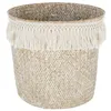 Image de Atmosphera Créateur d'intérieur - Panier de Rangement à Franges Seagrass 26cm Beige