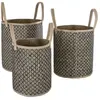 Image de Atmosphera - Trio de panier en osier Nomade - Beige et Noir