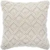 Image de Atmosphera, Coussin décoratif, Coussin Makramee 40x40, beige (40 x 40 cm)