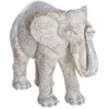 Image de figurine éléphant résine motifs 19x10x15cm beige