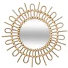 Image de Atmosphera Créateur d'intérieur - Miroir Mural en Rotin "Soleil" 50cm Naturel