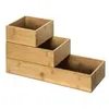 Image de FIVE Simply Smart - Lot de 3 Organiseurs Tiroirs "Wood" 38cm Naturel