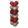 Image de Fééric Lights & Christmas, Décorations de sapin de Noël, Lumières féériques et boules de Noël « Bombki » en plastique, motifs variés, Ø 3 cm, 18 pièces.