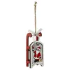 Image de Atmosphera Créateur d'intérieur - Sujet de Noël Luge Traîneau 11cm Rouge & Gris