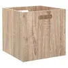Image de Five Simply smart - Cube de rangement effet bois MIX'N MODUL - L. 31 x l. 31 x H. 31 cm - Couleur chêne naturel - MIX'N MODUL