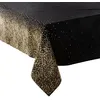 Image de Féérie Lights & Christmas - Nappe de Noël motifs Léopard - L. 140 x l. 360 cm - Noir et doré - La maison des couleurs