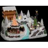 Image de Déco Noël chalet à la montagne piles lumineux animé