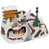 Image de Fééric Lights & Christmas, Décorations de sapin de Noël, Crèche de Noël « La Maisonnette », avec éclairage LED