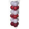 Image de Kit déco pour sapin de Noël - 18 Pièces - Rouge et blanc