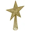 Image de Fééric Lights and Christmas - Cimier Déco Avec Paillettes "Étoile" 38cm Or