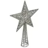 Image de Fééric Lights and Christmas - Cimier Déco avec Paillettes "Étoile" 38cm Argent