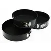 Image de Secret de Gourmet - 3 Moules ronds démontables en alu - Diam. 26/24/22 cm - Noir - Cook