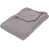 Image de Plaid polaire microfibre gris 125x150cm