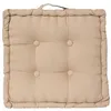 Image de Atmosphera Créateur d'intérieur - Coussin de Sol "Dorian" 40x40cm Beige