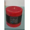Image de Comptoir des bougies - Bougie ronde Rustic - Diam. 10 cm - Rouge