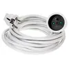 Image de Rallonge electrique "terre" 5m blanc