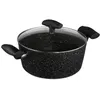 Image de FIVE Simply Smart - Faitout en Aluminium & Couvercle "Pierre" 24cm Noir