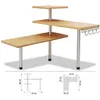 Image de Etagère d'angle 3 niveaux bambou et inox 5five