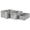 Image de FIVE Simply Smart - Lot de 4 Paniers de Rangement Déco 38cm Gris