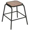 Image de Tabouret Edena bois métal Atmosphera