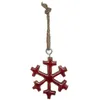 Image de Fééric Lights and Christmas - Sujet de Noël Flocon Glacé 5cm Rouge