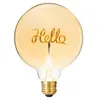 Image de Atmosphera Créateur d'intérieur - Ampoule Décorative à Filament "Hello" 17cm Ambre