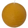 Image de Comptoir de la Bougie - Bougie Boule "Rustic" 10cm Jaune