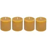 Image de Comptoir de la Bougie - Lot de 4 Bougies Votives "Rustic" 4,5cm Jaune