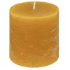 Image de Comptoir de la Bougie - Bougie Ronde "Rustic" 7cm Jaune